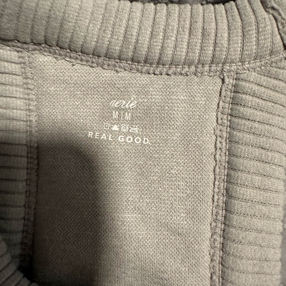Aerie Gray Ribbed Tank Top - Picture 3 of 3